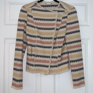 M&S PERUNA Snap Front Cardigan - Geometric pattern - Size UK 8 US 4